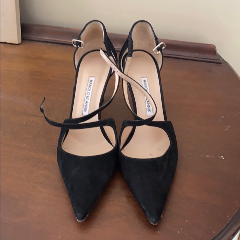 Authentic Manolo Blahnik Suede Heels